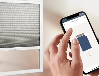 Banner für Smartframe Plissees