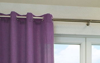 Ösenschal Violett, Ösen-Vorhang Lila
