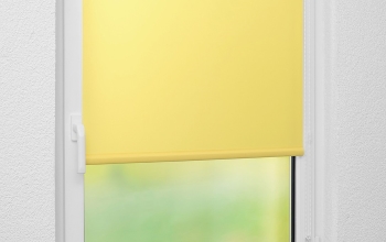 Fenster Rollo in Fertiggröße Gelb