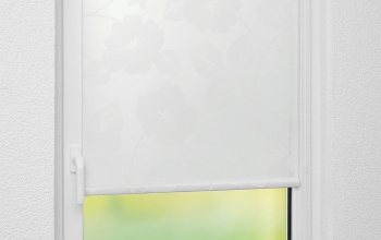 Fenster Rollo in Fertiggröße Weiß